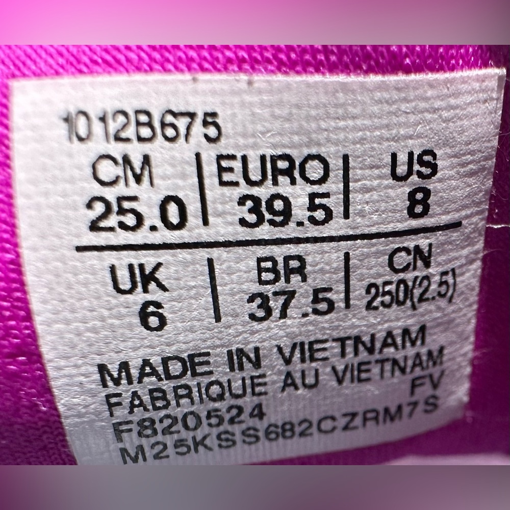 Asics Gel Noosa Tri 16 Bold Magenta Marbled Running Shies Women Size 8 Clean - Picture 5 of 14
